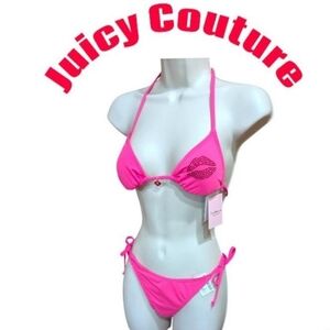 Hot pink Juicy Couture bikini set